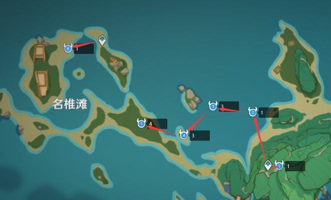 原神珊瑚真珠采集路线攻略（跟随这个路线，轻松采集到珊瑚真珠！）