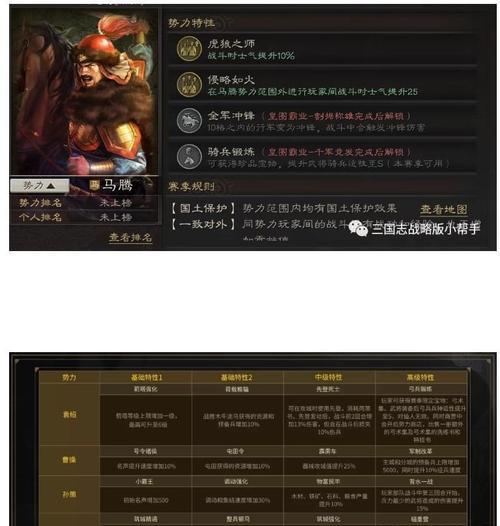 三国志战略版马腾使用攻略（马腾武将战法搭配技巧）